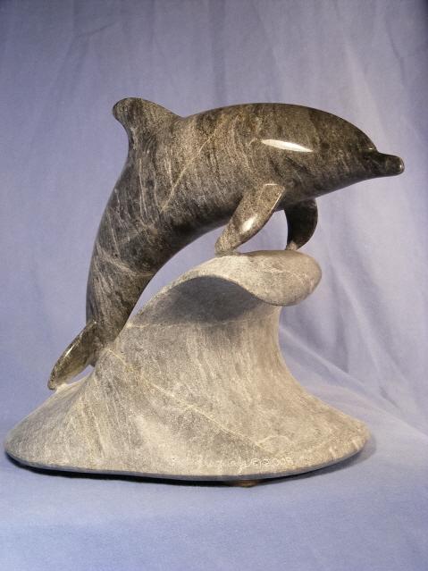 Dolphin Stone Sculpture